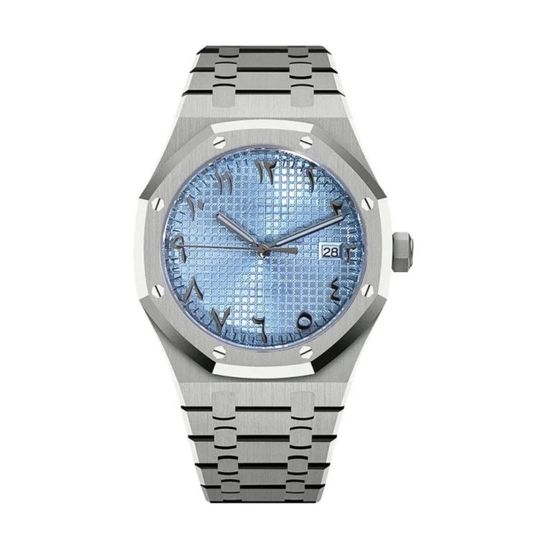 Seiko Mod Royal Oak Arabic Ice Blue Dial